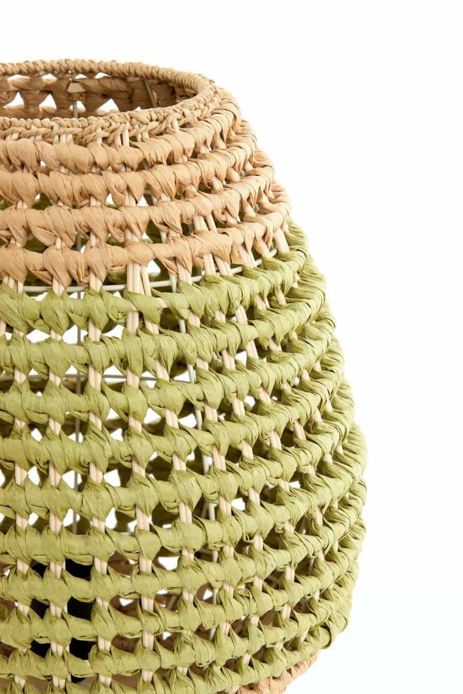 Light en Living Tafellamp Ø32x34,5 cm KALIPA rotan naturel+groen New