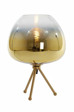 Light en Living Tafellamp Ø30x43 cm MAYSON glas goud-helder+goud