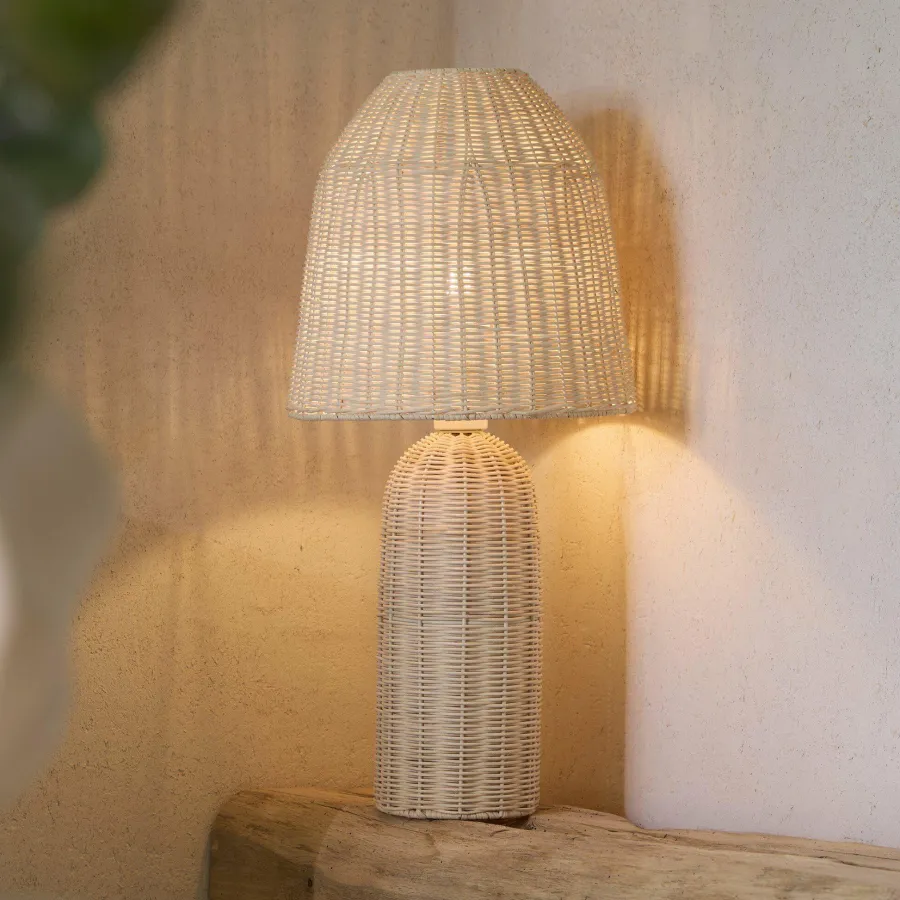 Light en Living Tafellamp Ø28,5x60 cm MANDOR rotan naturel Hot