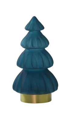 Light en Living Tafellamp LED Ø15x28 cm TREE glas mat petrol Hot