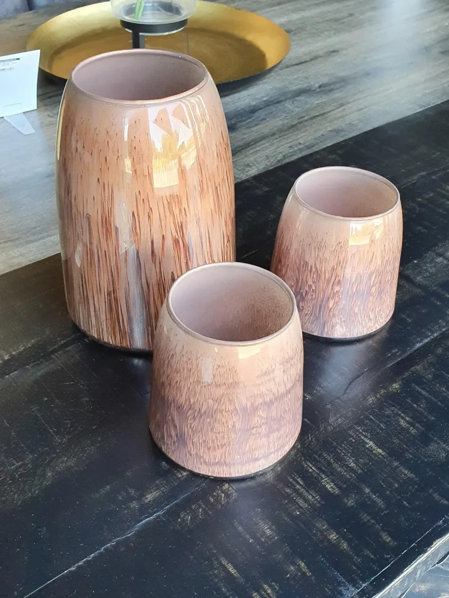 Light en Living Theelicht Ø15x20 cm MONLE paars bruin Online