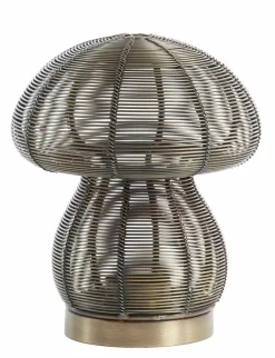Light en Living Theelicht Ø15x18 cm MUSHROOM antiek brons Hot