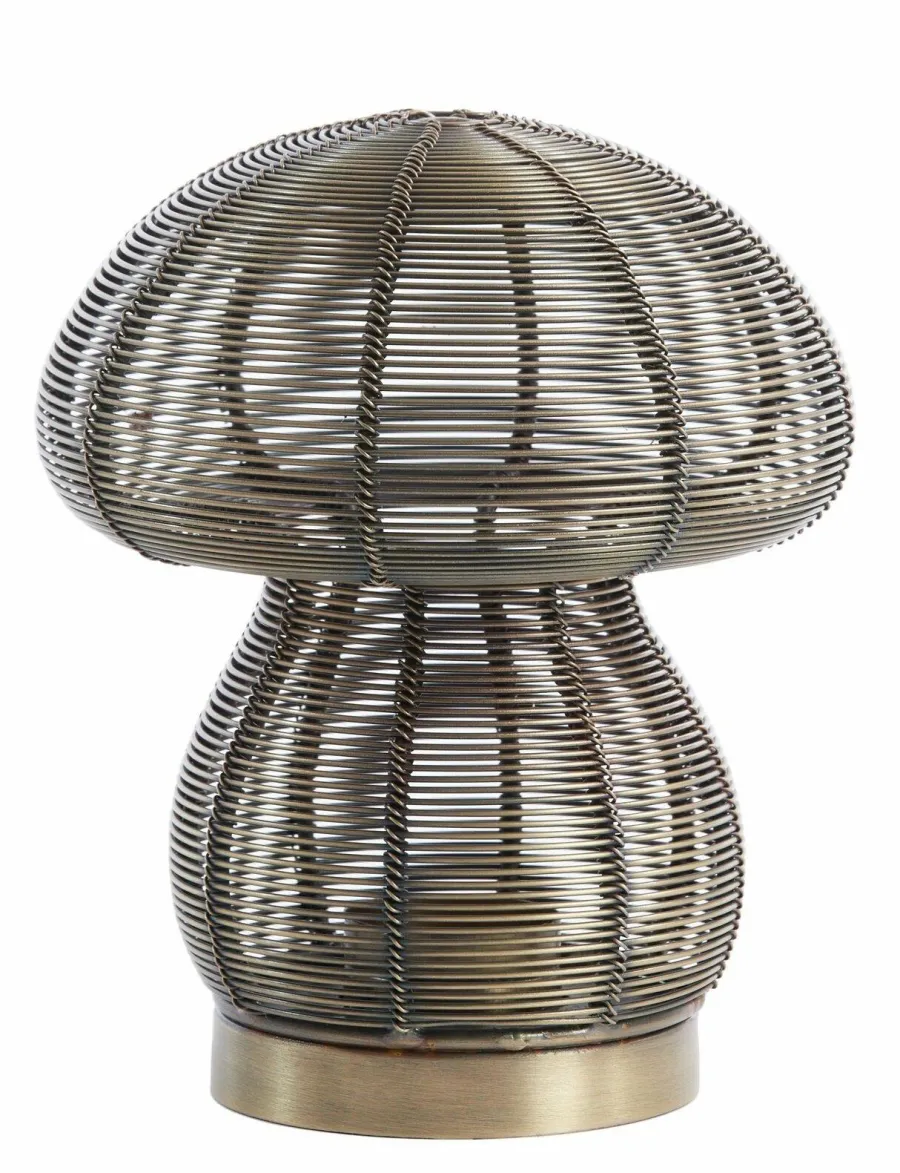 Light en Living Theelicht Ø15x18 cm MUSHROOM antiek brons Hot