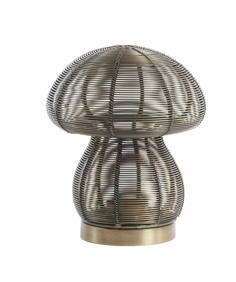 Light en Living Theelicht Ø15x18 cm MUSHROOM antiek brons Hot