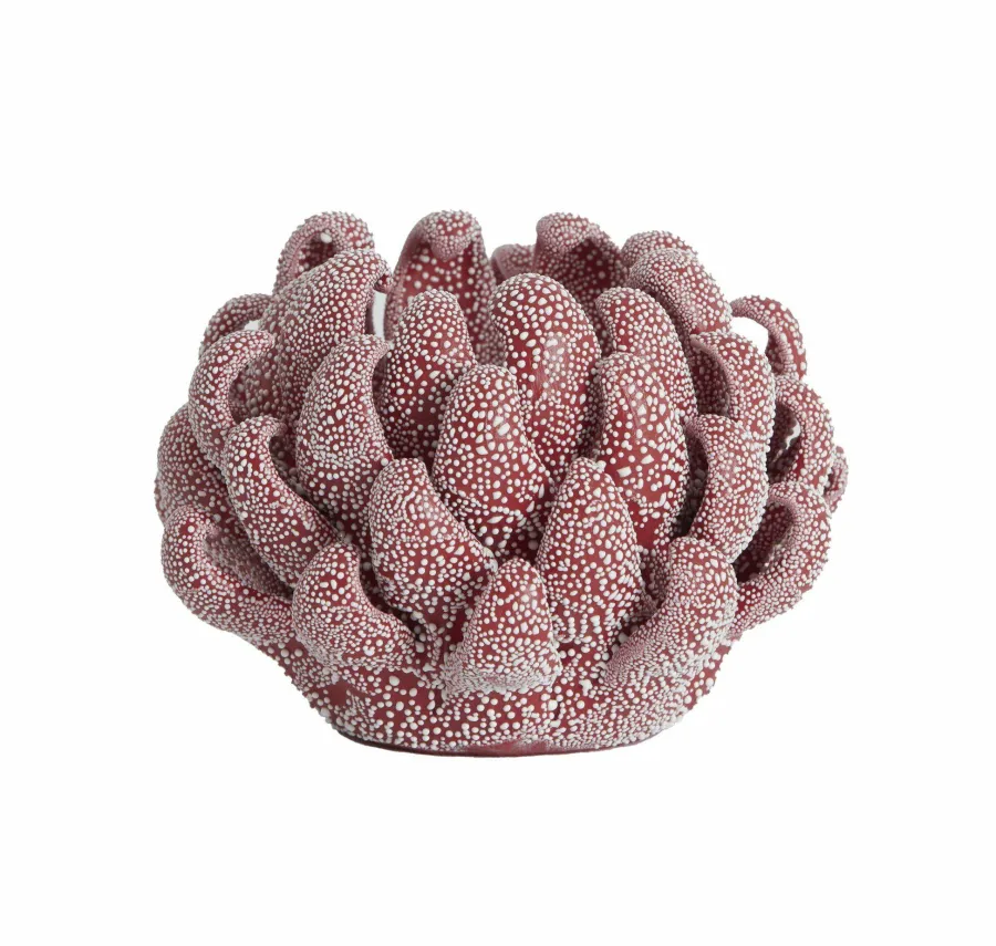 Light en Living Theelicht Ø10,5x7,5 cm SERINA porselein rood Sale