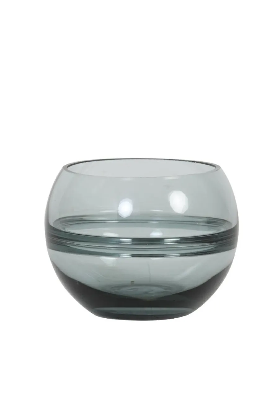 Light en Living Theelicht Ø13x10 cm SOLIS Glas licht grijs