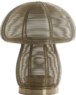 Light en Living Theelicht Ø20x24 cm MUSHROOM licht goud