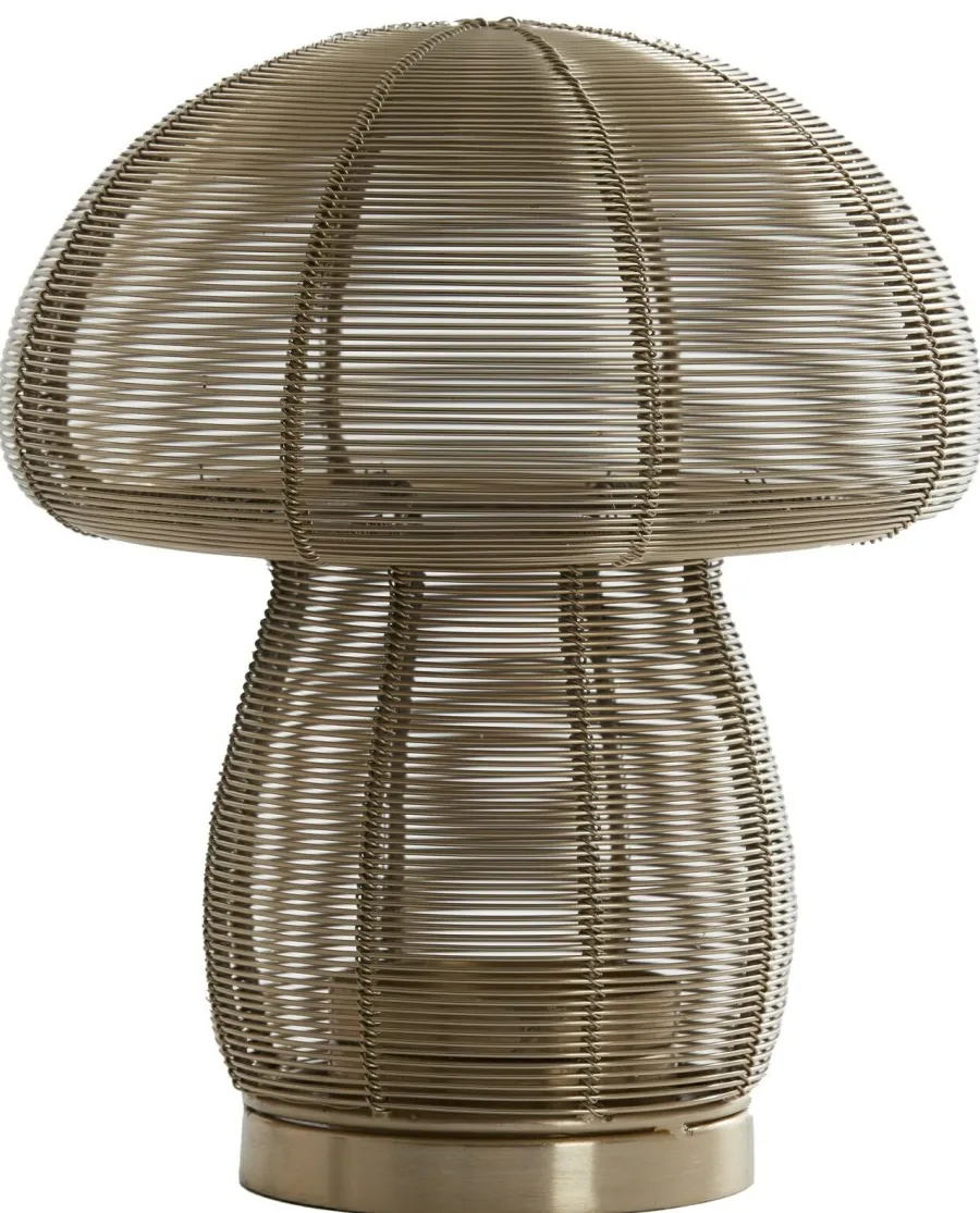Light en Living Theelicht Ø20x24 cm MUSHROOM licht goud