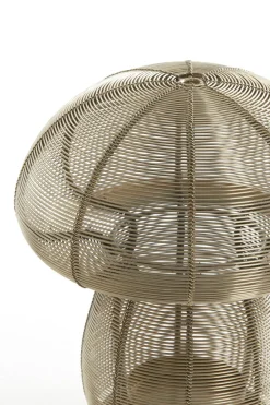 Light en Living Theelicht Ø20x24 cm MUSHROOM licht goud