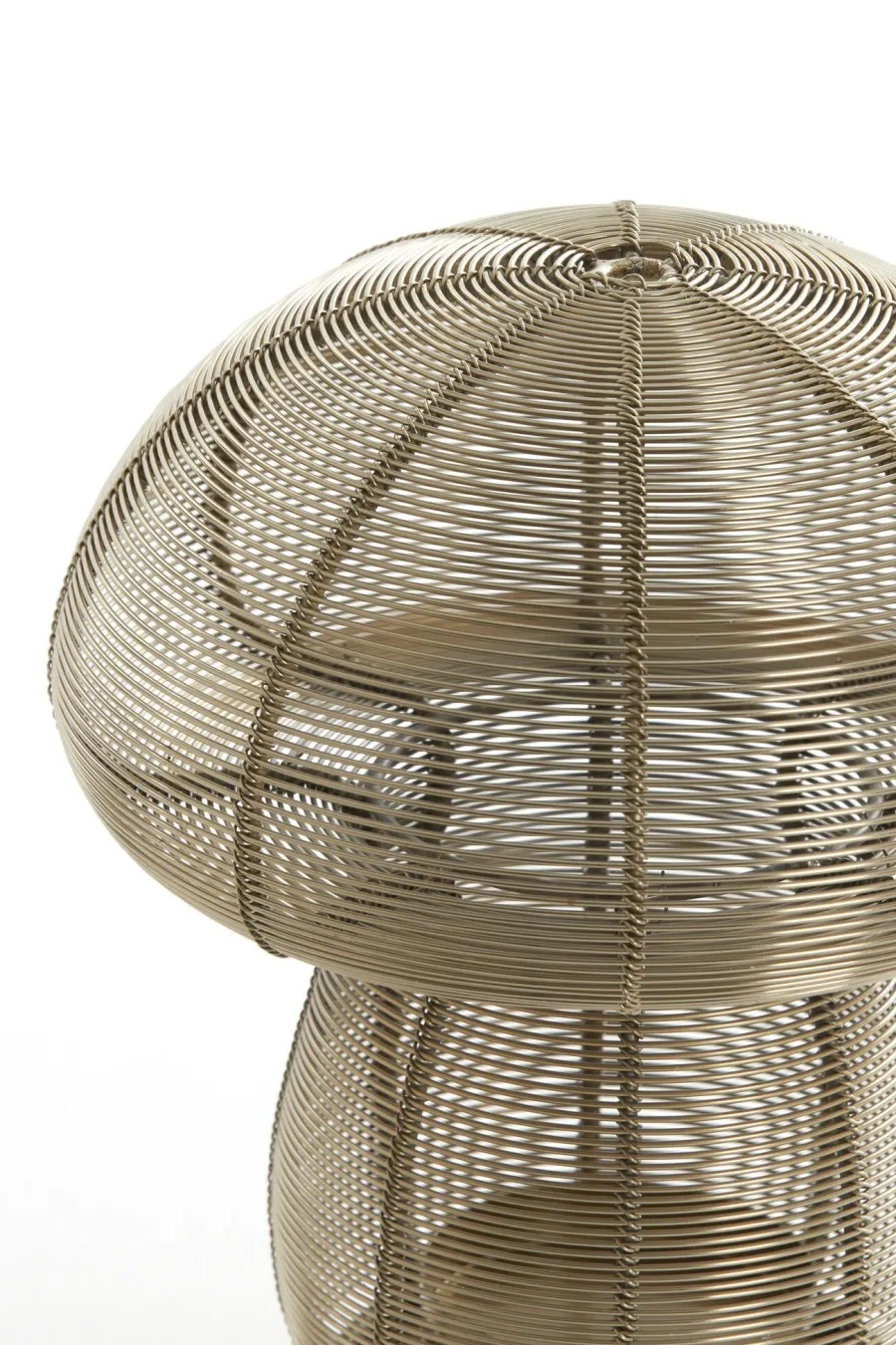 Light en Living Theelicht Ø20x24 cm MUSHROOM licht goud