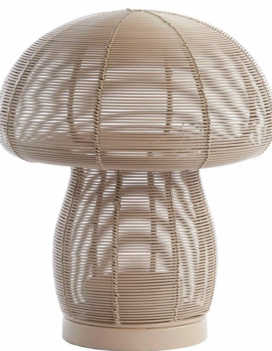 Light en Living Theelicht Ø20x24 cm MUSHROOM mat beige New