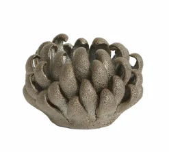 Light en Living Theelicht Ø10,5x7,5 cm SERINA porselein brons Hot