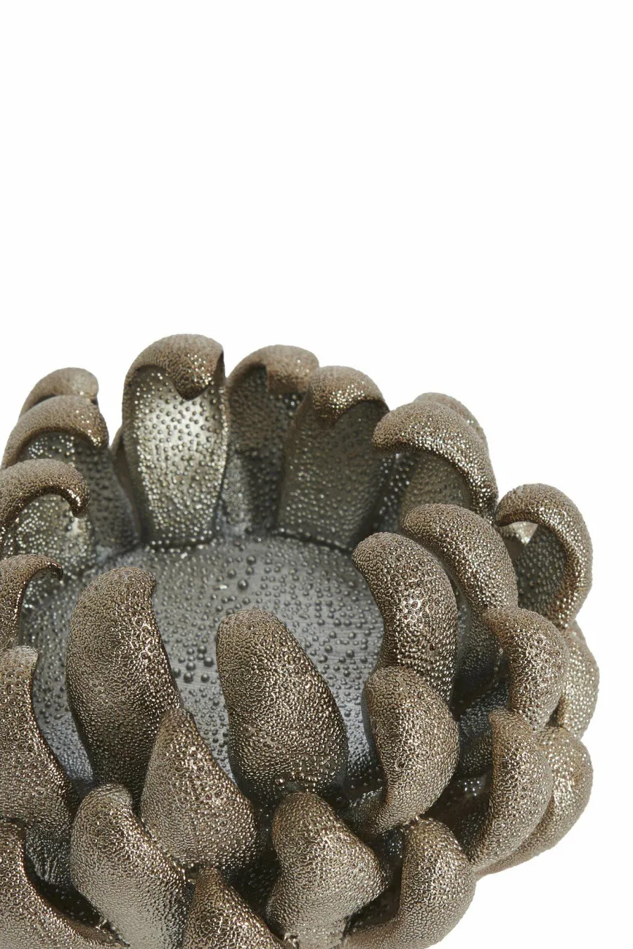 Light en Living Theelicht Ø10,5x7,5 cm SERINA porselein brons Hot