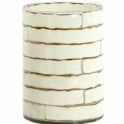 Light en Living Theelicht Ø14x20 cm DRONERI glas helder+Crème Online