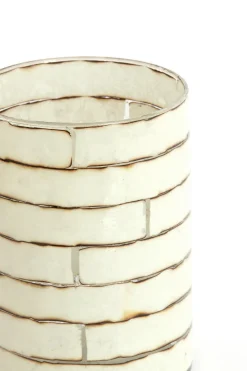 Light en Living Theelicht Ø14x20 cm DRONERI glas helder+Crème Online
