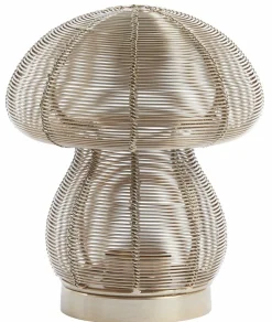 Light en Living Theelicht Ø15x18 cm MUSHROOM licht goud New