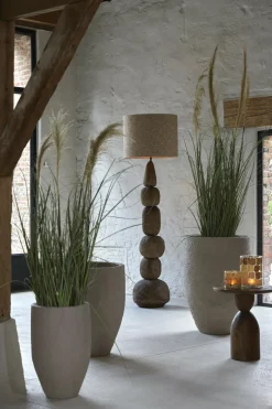 Light en Living Theelicht Ø14x20 cm DRONERO glas transparant+bruin Online