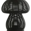 Light en Living Theelicht Ø15x18 cm MUSHROOM mat zwart New