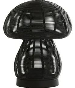 Light en Living Theelicht Ø15x18 cm MUSHROOM mat zwart New