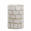 Light en Living Theelicht Ø14x20 cm DRONERO glas transparant+wit Clearance