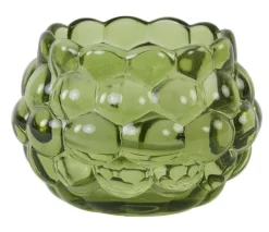 Light en Living Theelicht Ø12,5x8,5 cm HAVANA glas groen Best