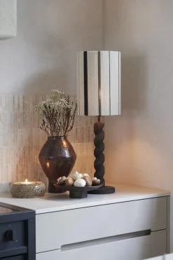 Light en Living Theelichthouder Ø20,5x7,5 cm OTHONI keramiek bruin Sale