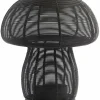 Light en Living Theelicht Ø20x24 cm MUSHROOM mat zwart Best