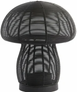 Light en Living Theelicht Ø20x24 cm MUSHROOM mat zwart Best