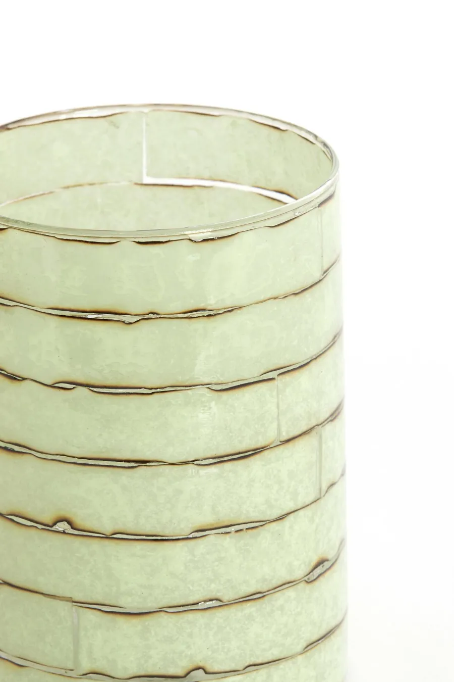 Light en Living Theelicht Ø14x20 cm DRONERI glas helder+mint groen Hot