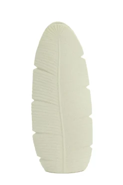Light en Living Vaas Deco 16X10X38,5 cm LOU keramiek mat creme New