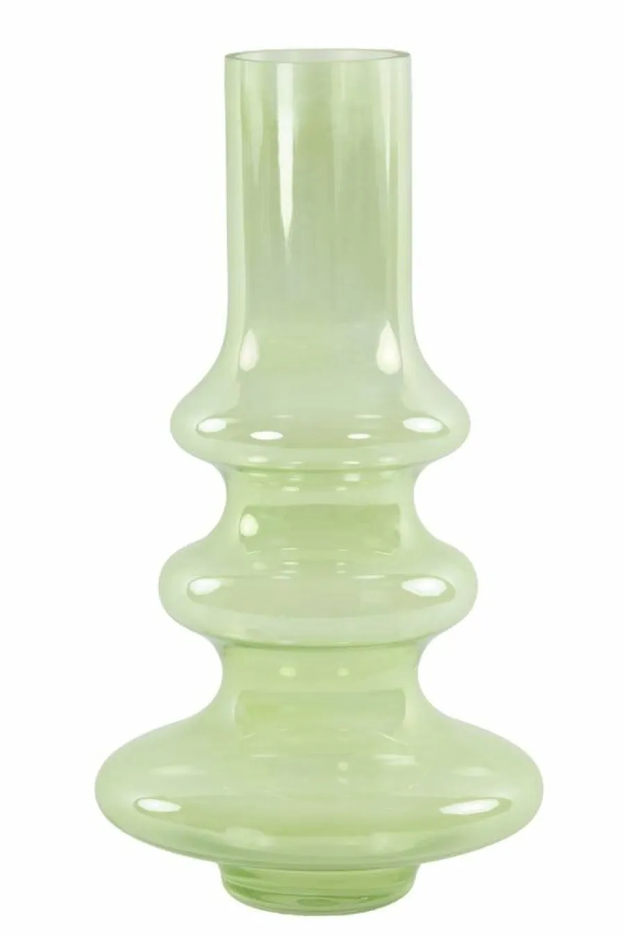 Light en Living Vaas 21.5 x 40.55 cm Niana glas olie gras groen Discount