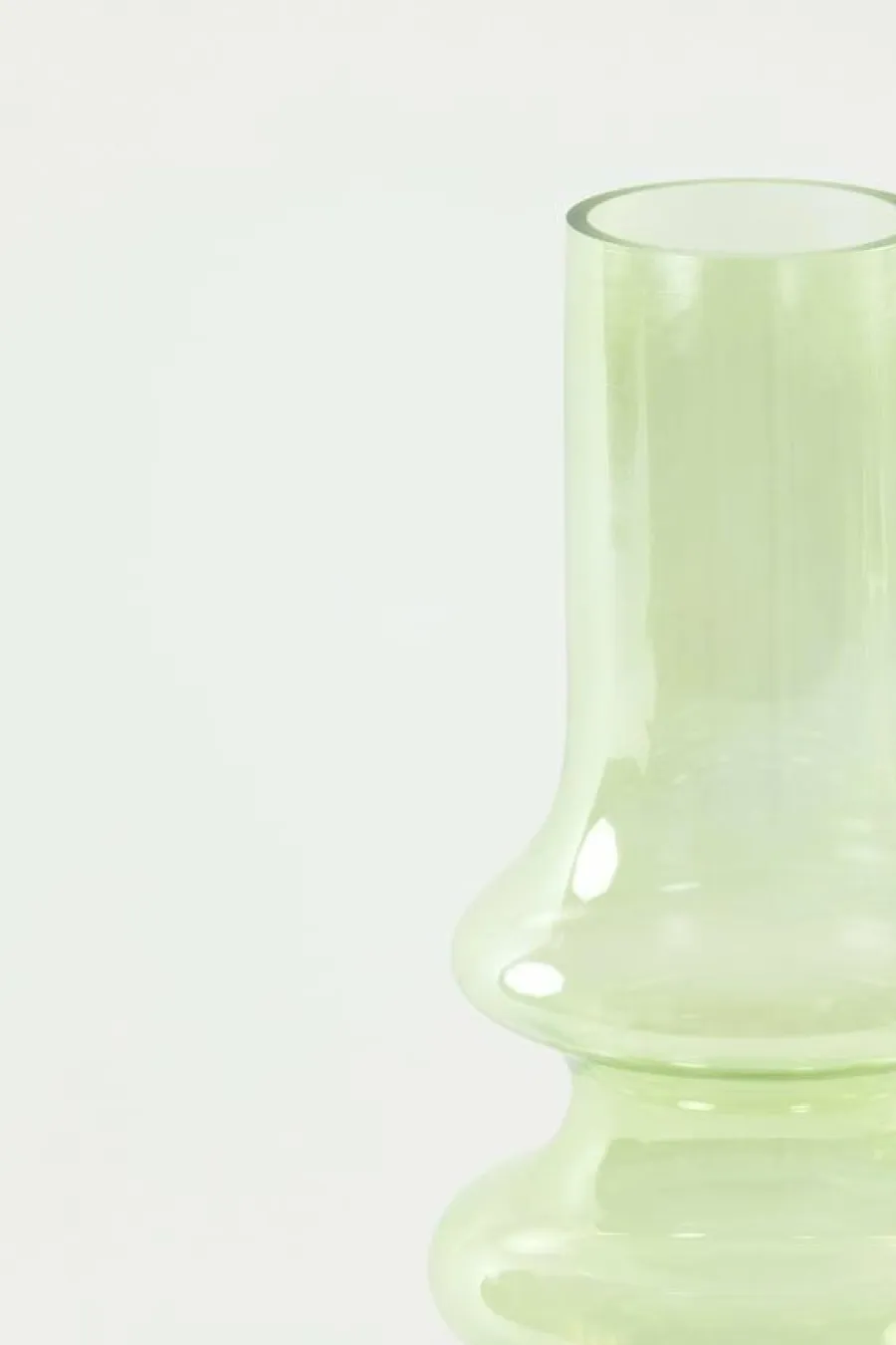 Light en Living Vaas 21.5 x 40.55 cm Niana glas olie gras groen Discount