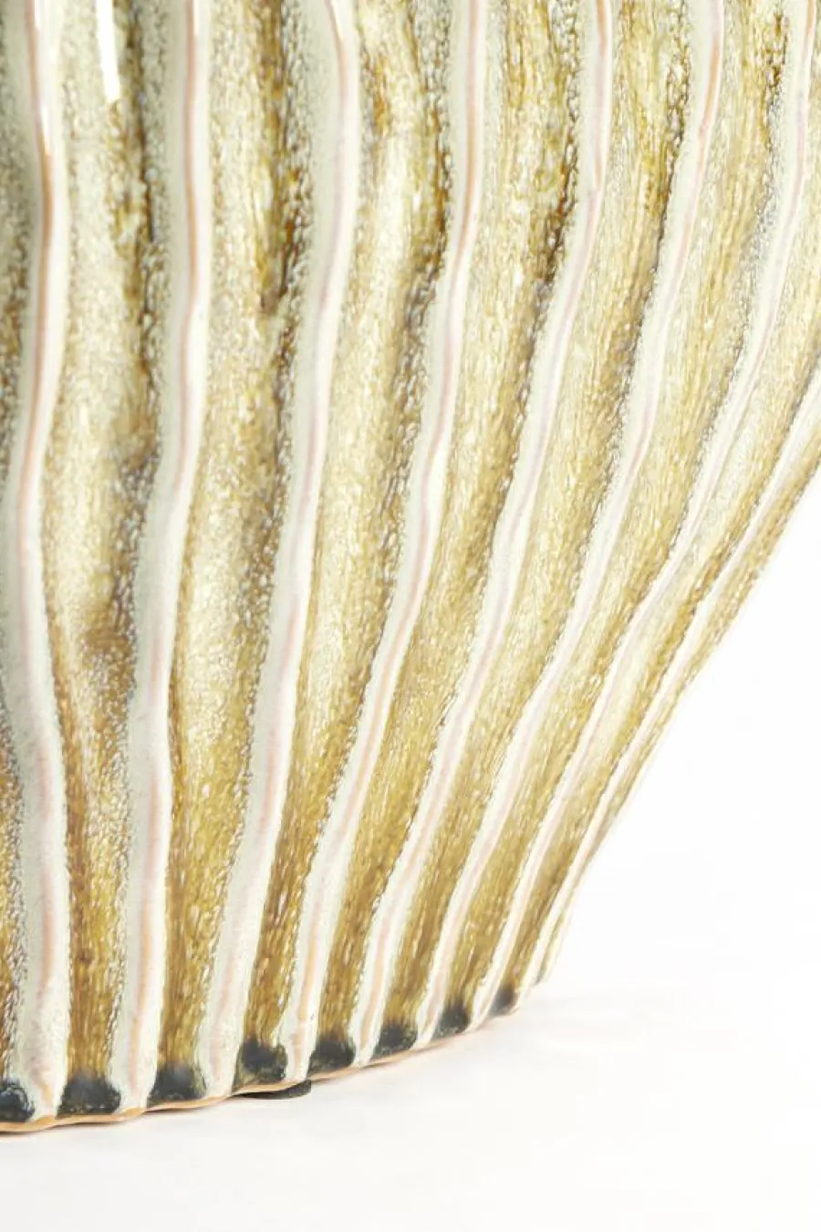 Light en Living Vaas deco 35x21x30 cm LORITO keramiek olijfgroen New