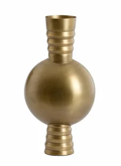 Light en Living Vaas deco Ø14x40 cm cm KAVANSI antiek brons