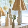 Light en Living Vaas deco Ø8,5x20 cm SESTO keramiek mat crème