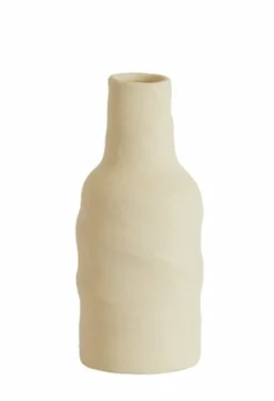 Light en Living Vaas deco Ø8,5x20 cm SESTO keramiek mat crème