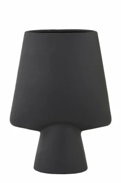 Light en Living Vaas deco CIARA keramiek zwart 23x12,5x30 cm