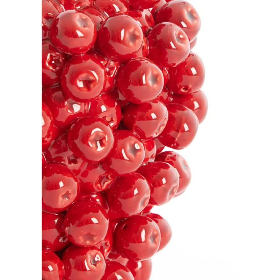 Light en Living Vaas deco Ø25,5x27 cm BERRIES keramiek rood Clearance