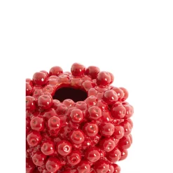 Light en Living Vaas deco Ø25,5x27 cm BERRIES keramiek rood Clearance