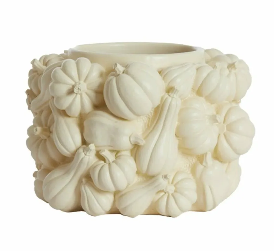 Light en Living Vaas deco Ø28x18 cm PUMPKIN crème Best