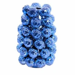 Light en Living Vaas deco Ø16x24,5 cm BUTANG keramiek metallic blauw Discount