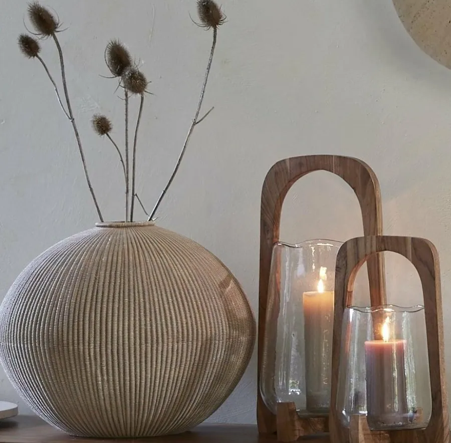 Light en Living Vaas deco Ø35x26,5 cm VALERIE licht bruin New