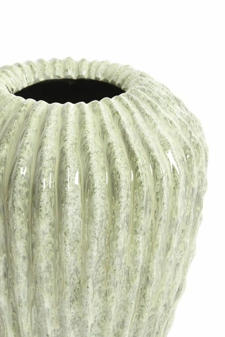 Light en Living Vaas deco Ø29x37 cm CACTI shiny mint groen