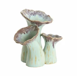 Light en Living Vaas deco 18x13x17,5 cm MISURINA paars-lichtblauw