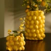 Light en Living Vaas deco LEMON geel - 14 cm hoog New