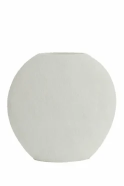 Light en Living Vaas deco 51x14x50 cm RENDA crème Outlet