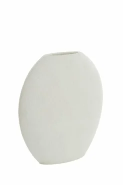 Light en Living Vaas deco 51x14x50 cm RENDA crème Outlet
