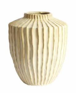 Light en Living Vaas deco Ø32X40 cm TALEA keramiek zand-beige Best