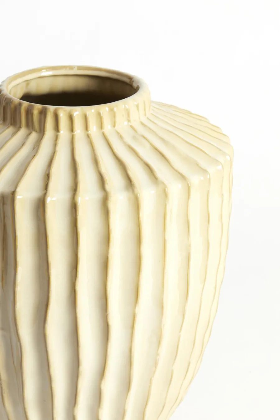 Light en Living Vaas deco Ø32X40 cm TALEA keramiek zand-beige Best