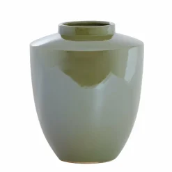 Light en Living Vaas deco Ø30X32 cm TALEA keramiek olijfgroen-creme New